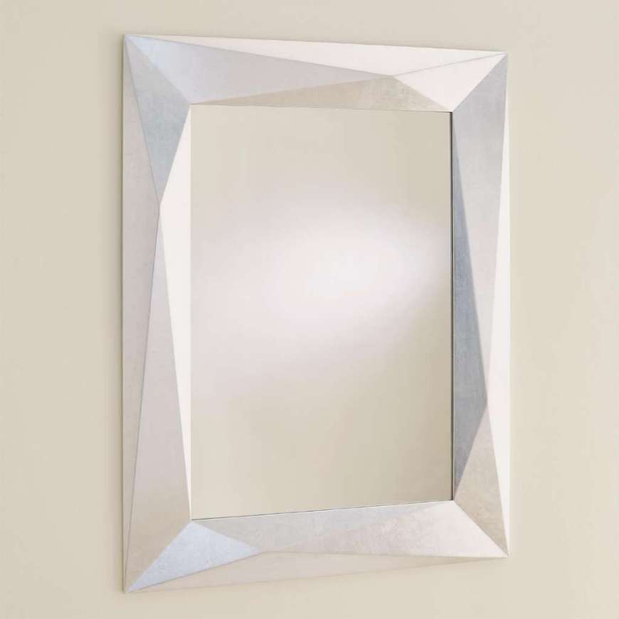 Picture of ANGULAR MIRROR-SILVER LEAF