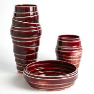 Picture of LAYERED VASES AND BOWL-OXBLOOD