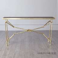 Picture of LOVE KNOT CONSOLE-GOLD LEAF/BLACK