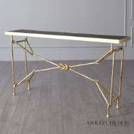 Picture of LOVE KNOT CONSOLE-GOLD LEAF/BLACK