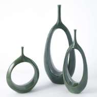 Picture of OPEN RING VASE-EMERALD