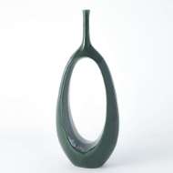 Picture of OPEN RING VASE-EMERALD