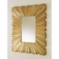 Picture of LINEN FOLD MIRROR-BRASS