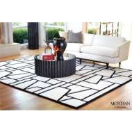 Picture of ZIG ZAG RUG-IVORY/BLACK