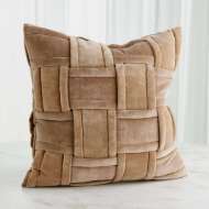 Picture of WOVEN PILLOW-TAUPE