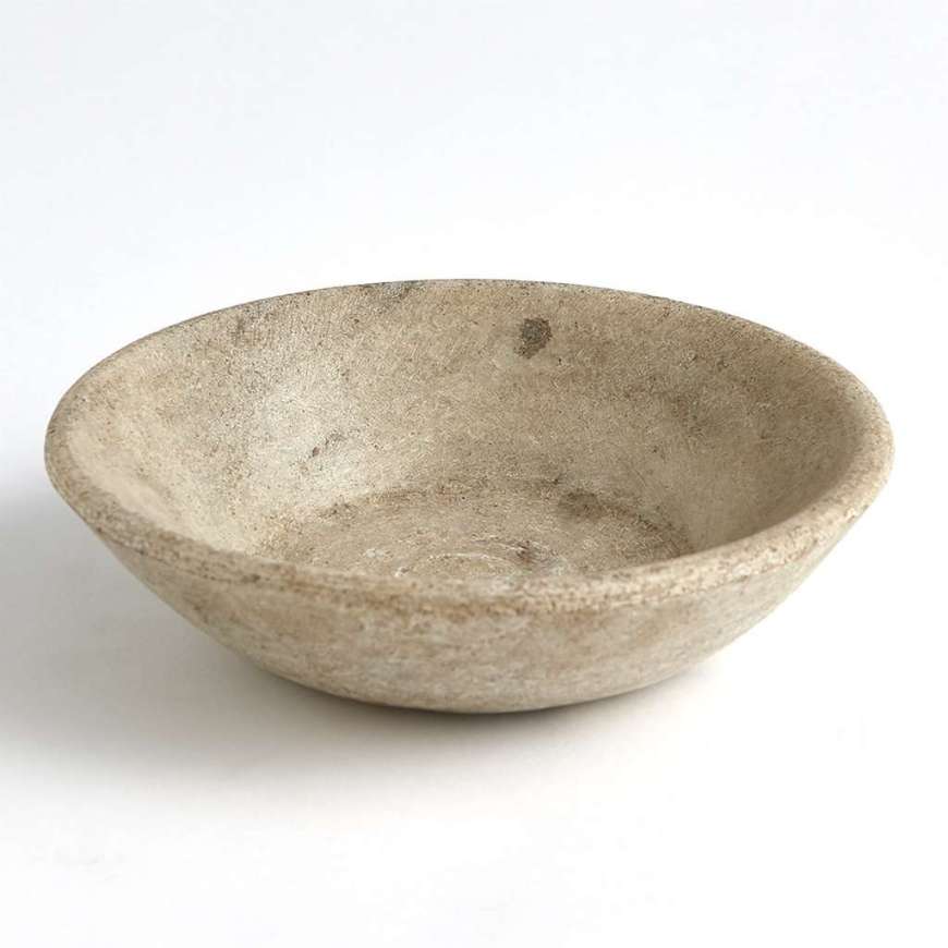 Picture of MARBLE BOWL-ANTIQUED WHITE