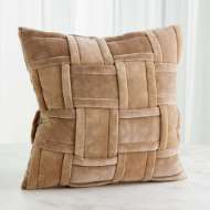 Picture of WOVEN PILLOW-TAUPE