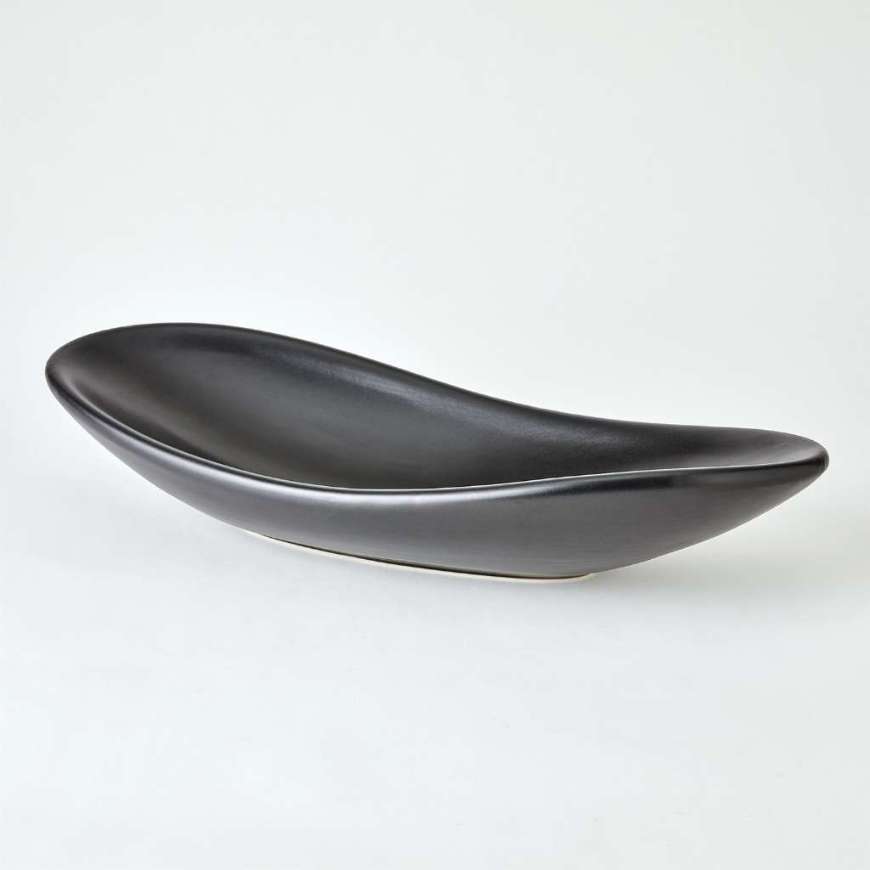 Picture of OBLONG PLATTER BOWL-MATTE BLACK