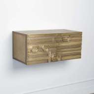 Picture of ABSTRACT BLOCK CABINET-RIGHT-BRASS