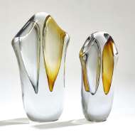 Picture of DUET VASES-AMBER/GREY