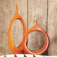 Picture of OPEN RING VASE-ORANGE