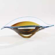 Picture of BENT LEAF BOWLS-BLUE/AMBER