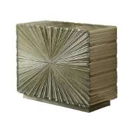 Picture of LINEN FOLD 2 DRAWER CHEST-SILVER