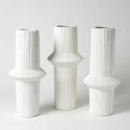 Picture of ASCENDING RING VASES - MATTE WHITE