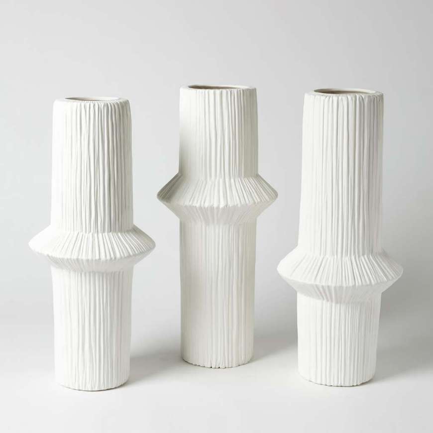 Picture of ASCENDING RING VASES - MATTE WHITE