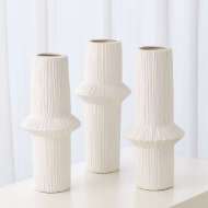 Picture of ASCENDING RING VASES - MATTE WHITE