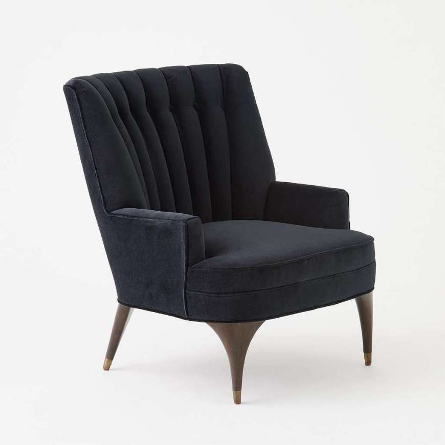 Picture of DUNCAN CHAIR-BLACK VELVET