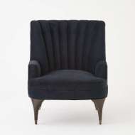 Picture of DUNCAN CHAIR-BLACK VELVET