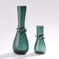 Picture of KNOT VASES-SMOKE GREEN