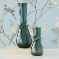 Picture of KNOT VASES-SMOKE GREEN