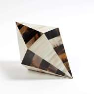 Picture of TRIANGLE CONE BOX-BROWN HORN/WHITE BONE