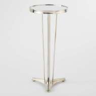 Picture of FRENCH MODERN SIDE TABLE-NICKEL W/MIRROR TOP