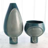 Picture of TWO TONE POD VASE-AZURE