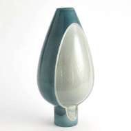 Picture of TWO TONE POD VASE-AZURE