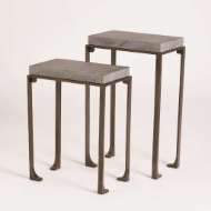 Picture of ZEN SIDE TABLES W/FLAMED GRANITE-BRONZE