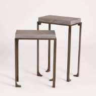 Picture of ZEN SIDE TABLES W/FLAMED GRANITE-BRONZE