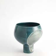 Picture of TWO TONE POD VASE-AZURE