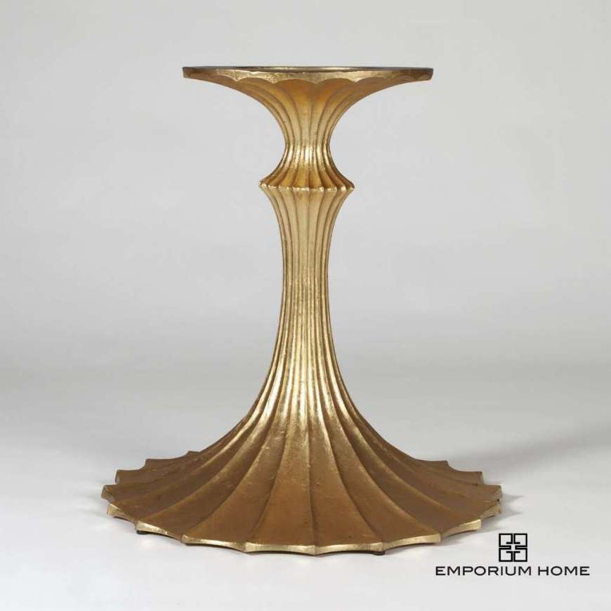 Picture of FLUTE TABLE BASE-GOLD LEAF-26"