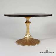 Picture of FLUTE TABLE BASE-GOLD LEAF-26"