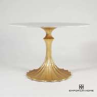 Picture of FLUTE TABLE BASE-GOLD LEAF-26"