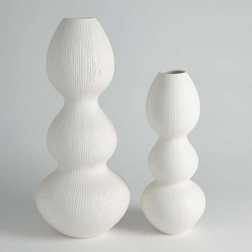 Picture of TORCH VASES-MATTE WHITE