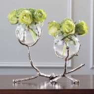 Picture of TWIG 2 VASE HOLDER-NICKEL