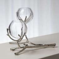 Picture of TWIG 2 VASE HOLDER-NICKEL