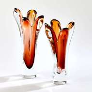 Picture of IRIS VASES-DARK AMBER