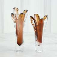 Picture of IRIS VASES-DARK AMBER