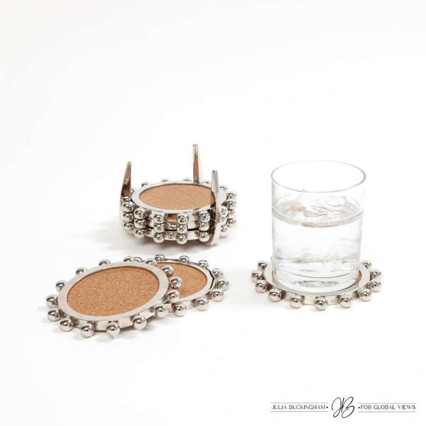 Picture of STARBURST CROWN COASTERS-NICKEL