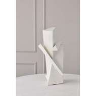 Picture of ANGULAR OUTCROP SCULPTURE-WHITE