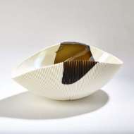 Picture of PLEATED BOWL-BRONZE STRIPE