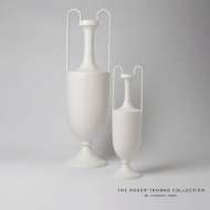 Picture of ELONGATED GRECIAN AMPHORAS-MATTE WHITE