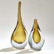 Picture of STRETCHED NECK VASES-AMBER