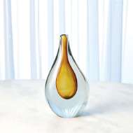 Picture of STRETCHED NECK VASES-AMBER