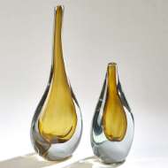 Picture of STRETCHED NECK VASES-AMBER