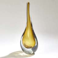 Picture of STRETCHED NECK VASES-AMBER