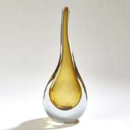 Picture of STRETCHED NECK VASES-AMBER