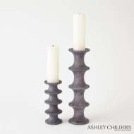 Picture of RIDGE CANDLESTICKS-GREY