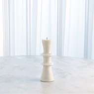 Picture of DOUBLE FLAIR CANDLE STAND-WHITE